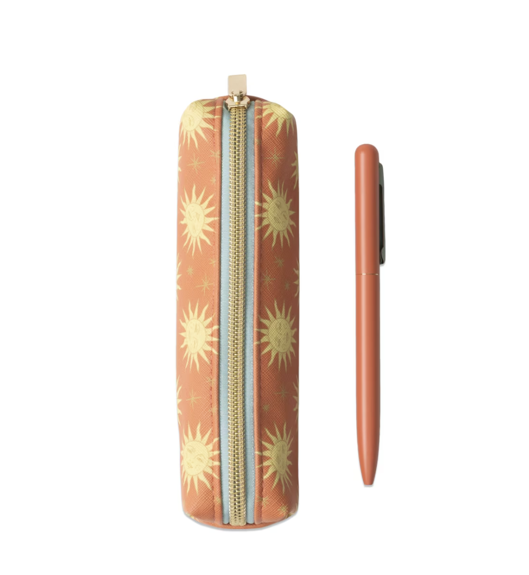Pen & Pouch Set - Terracotta Sun