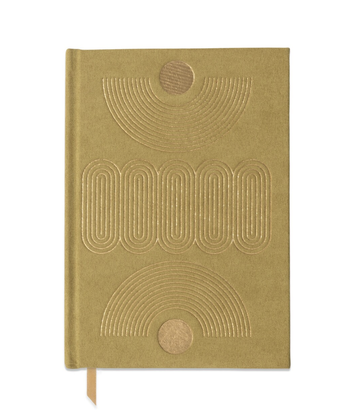 Hard Cover Suede Journal - Radiant Avocado