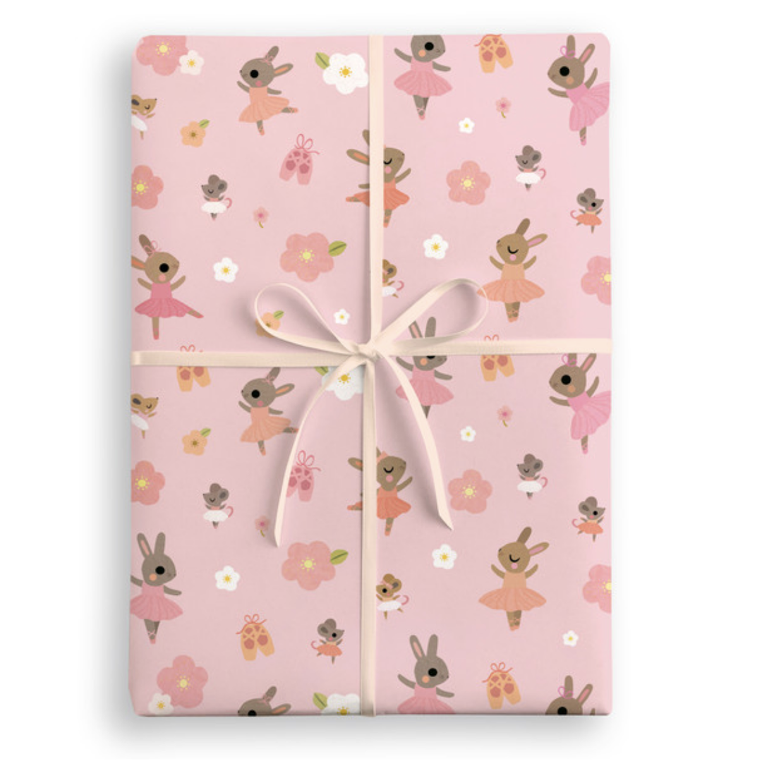 Flat Wrap - Ballet bunnies
