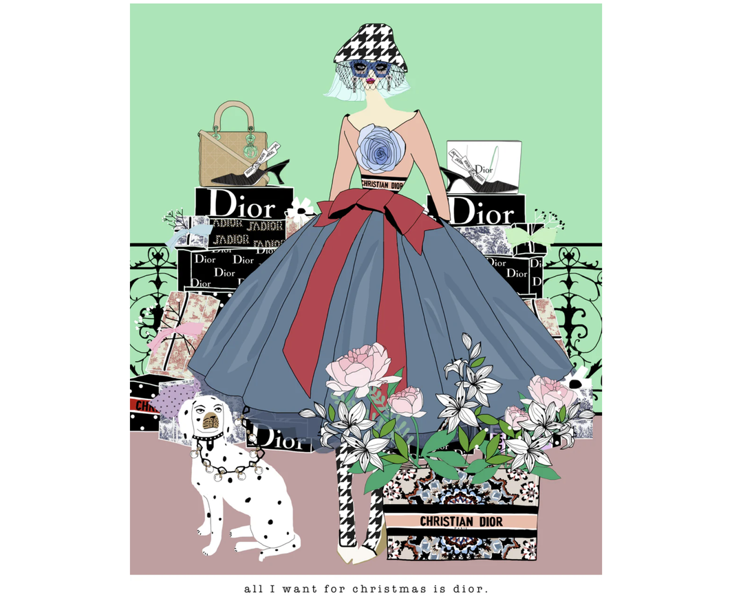 Verrier Card - All I Want For Christmas Is Dior