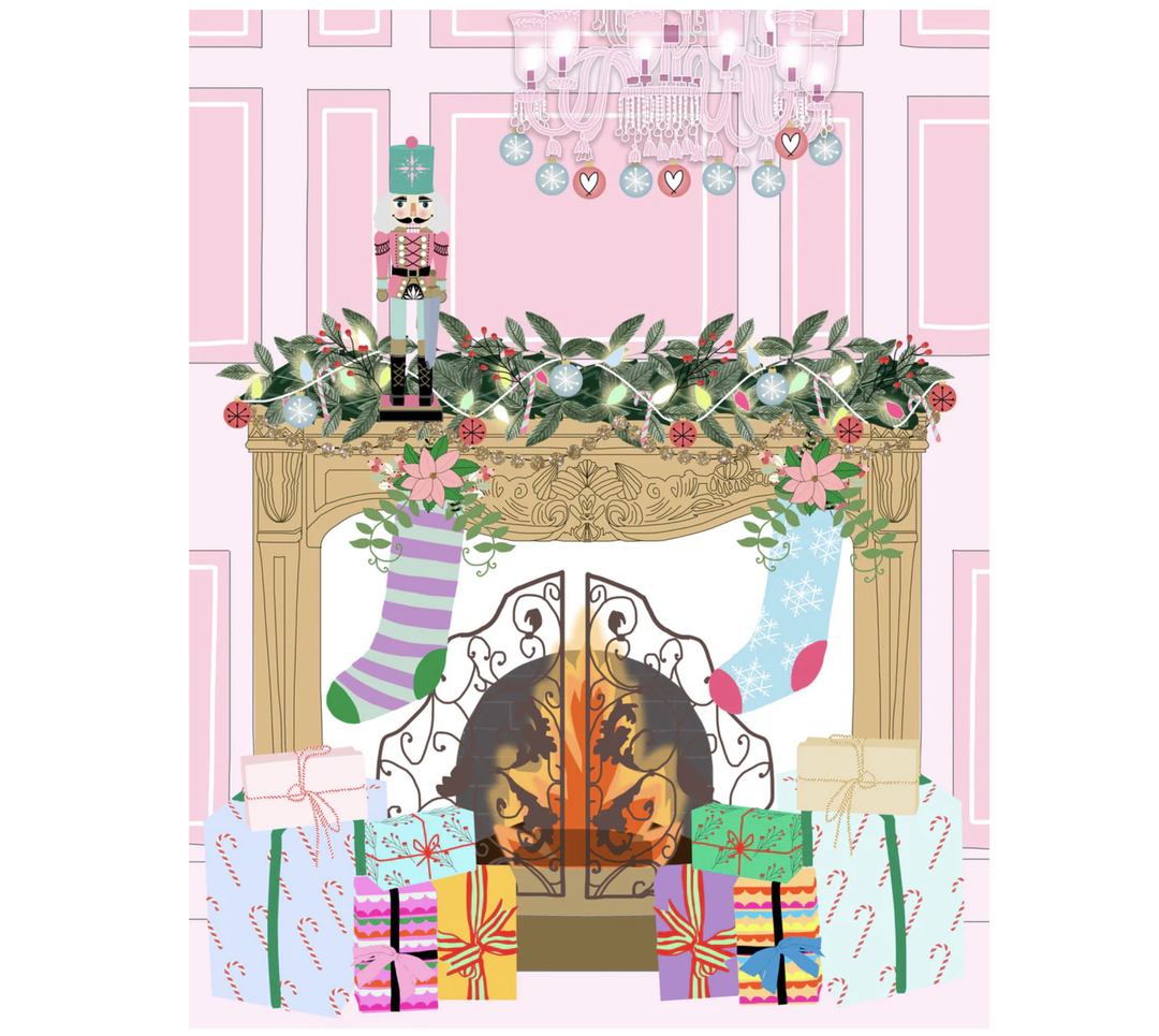Verrier Card - Holiday Fireplace