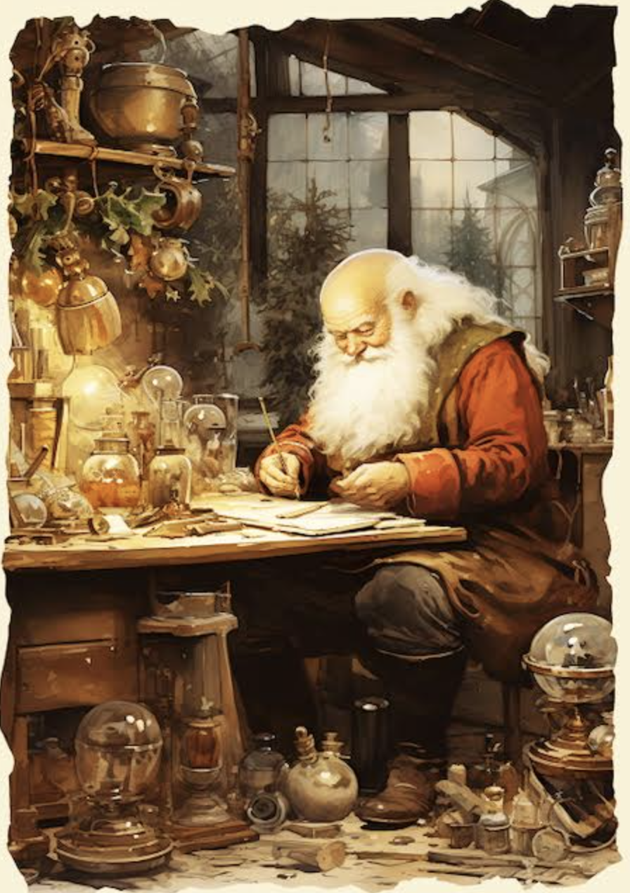 Christmas Card - Santa's Workshop