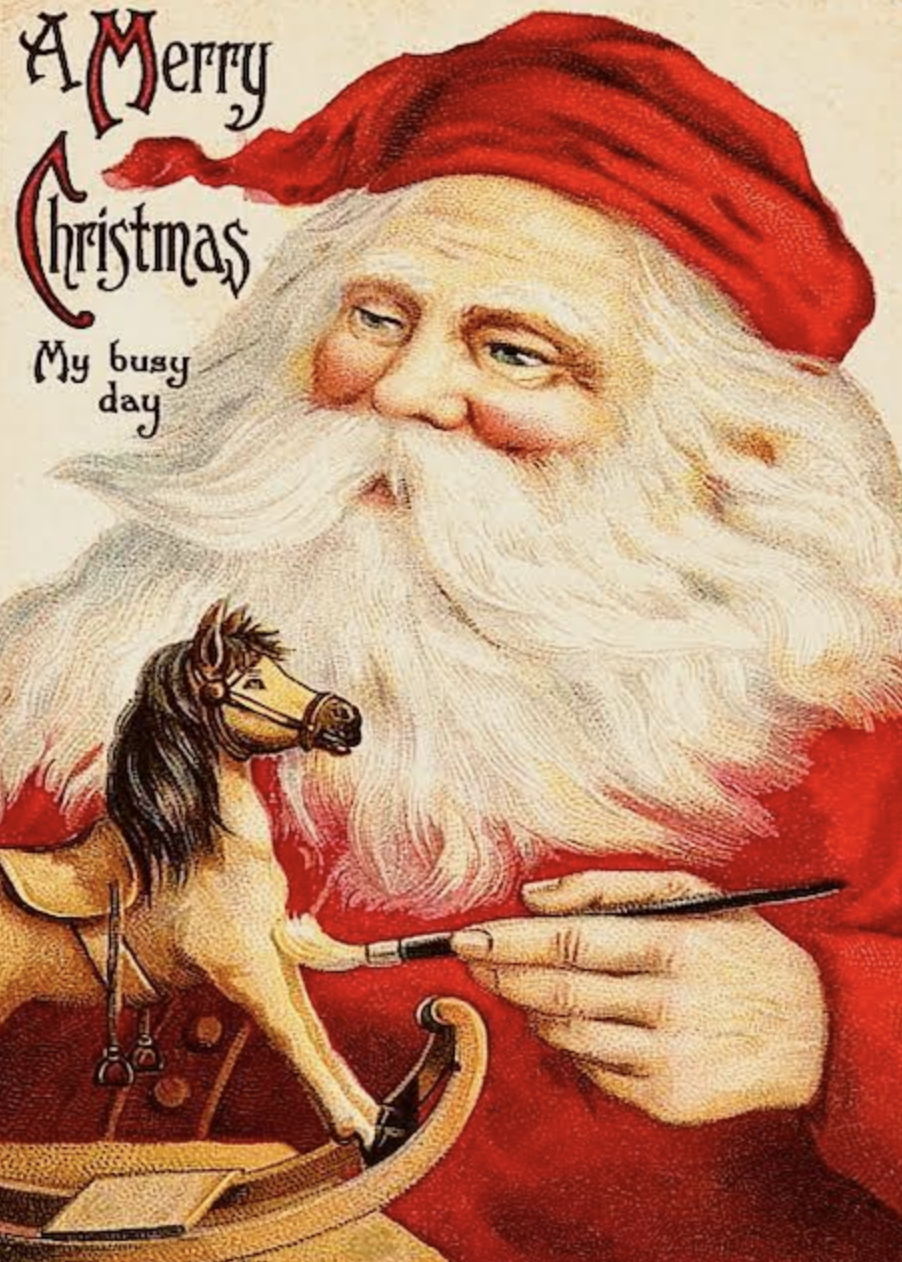 Christmas Card - Santa My Busy Day