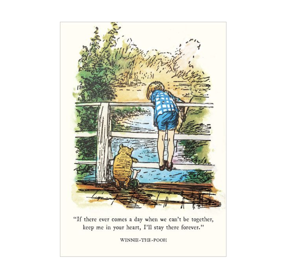 Winnie The Pooh Card - Together