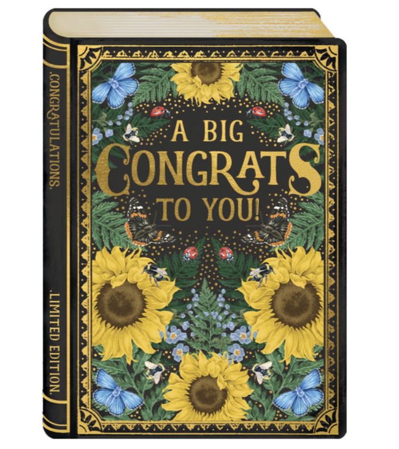 Story Book Card - Congratulations Sunflowers