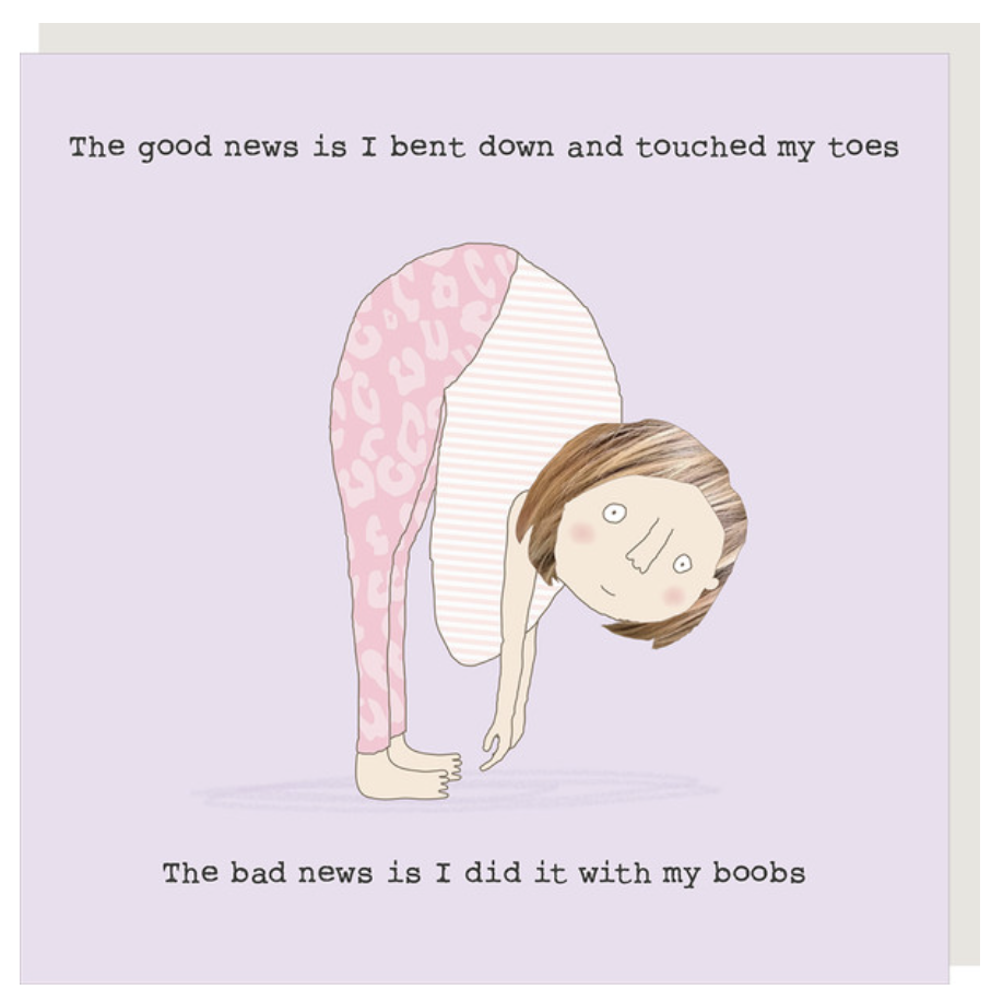 Rosie Made A Thing Card - Touch Toes