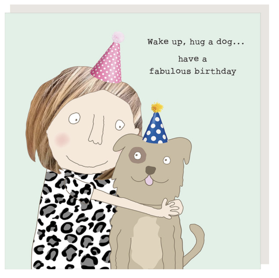 Rosie Made A Thing Card - Hug a Dog
