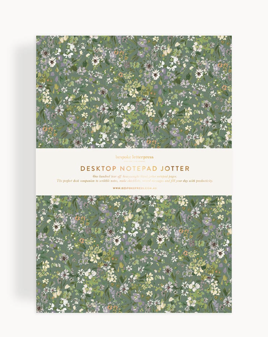 Bespoke Notepad Desktop Jotter - Summer Perennial