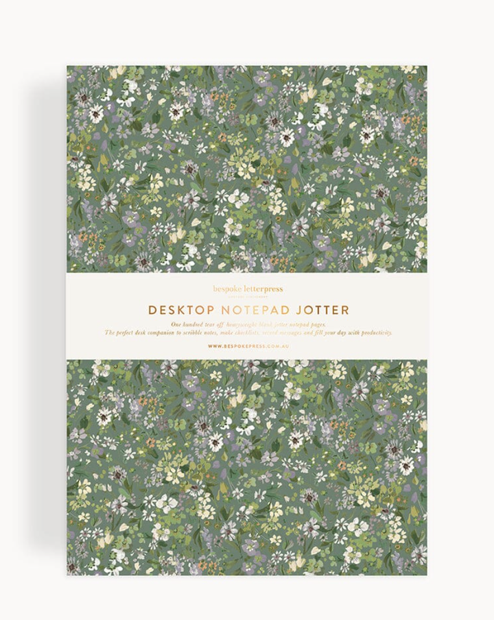 Bespoke Notepad Desktop Jotter - Summer Perennial
