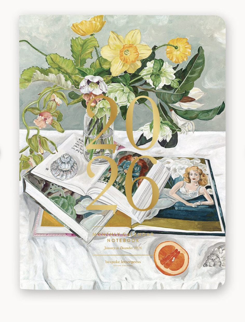 Bespoke 2026 Monthly Calendar Notebook