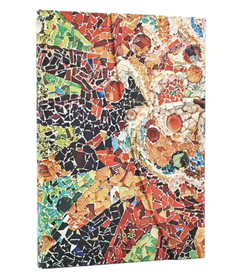 2026 Gaudi's Sun, Midi, Horizontal, Hardcover Weekly Diary