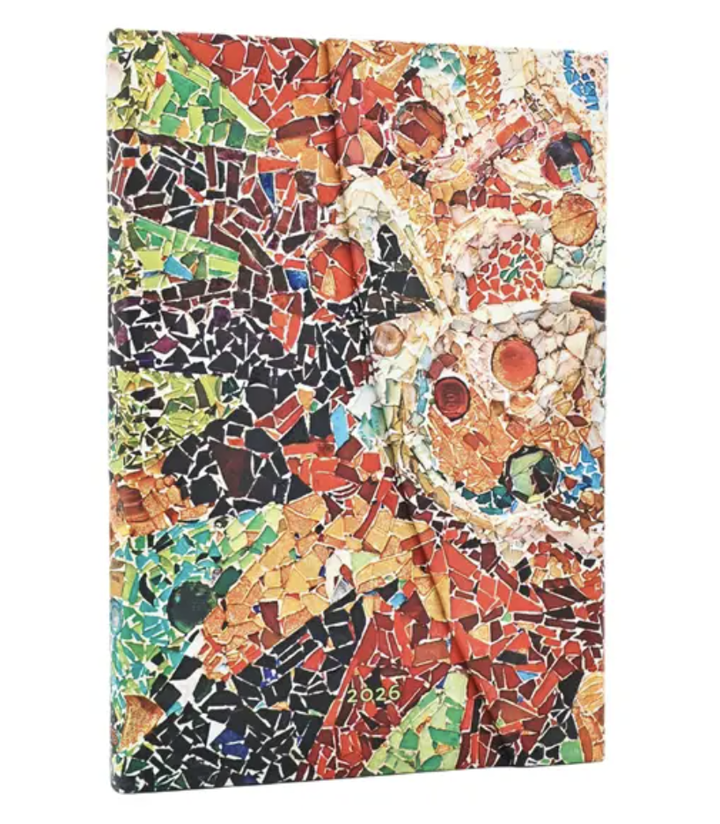 2026 Gaudi's Sun, Midi, Horizontal, Hardcover Weekly Diary