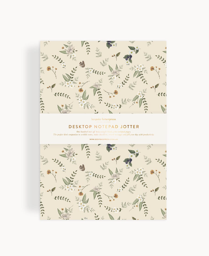 Bespoke Notepad Desktop Jotter - Button Fern