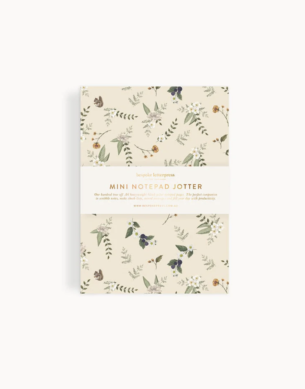 Bespoke Notepad Mini Jotter - Button Fern
