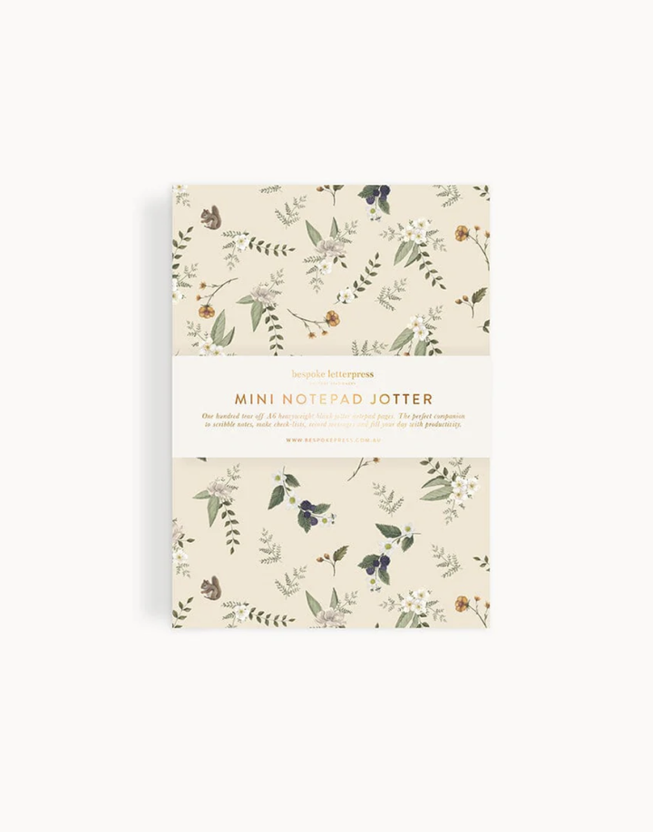 Bespoke Notepad Mini Jotter - Button Fern