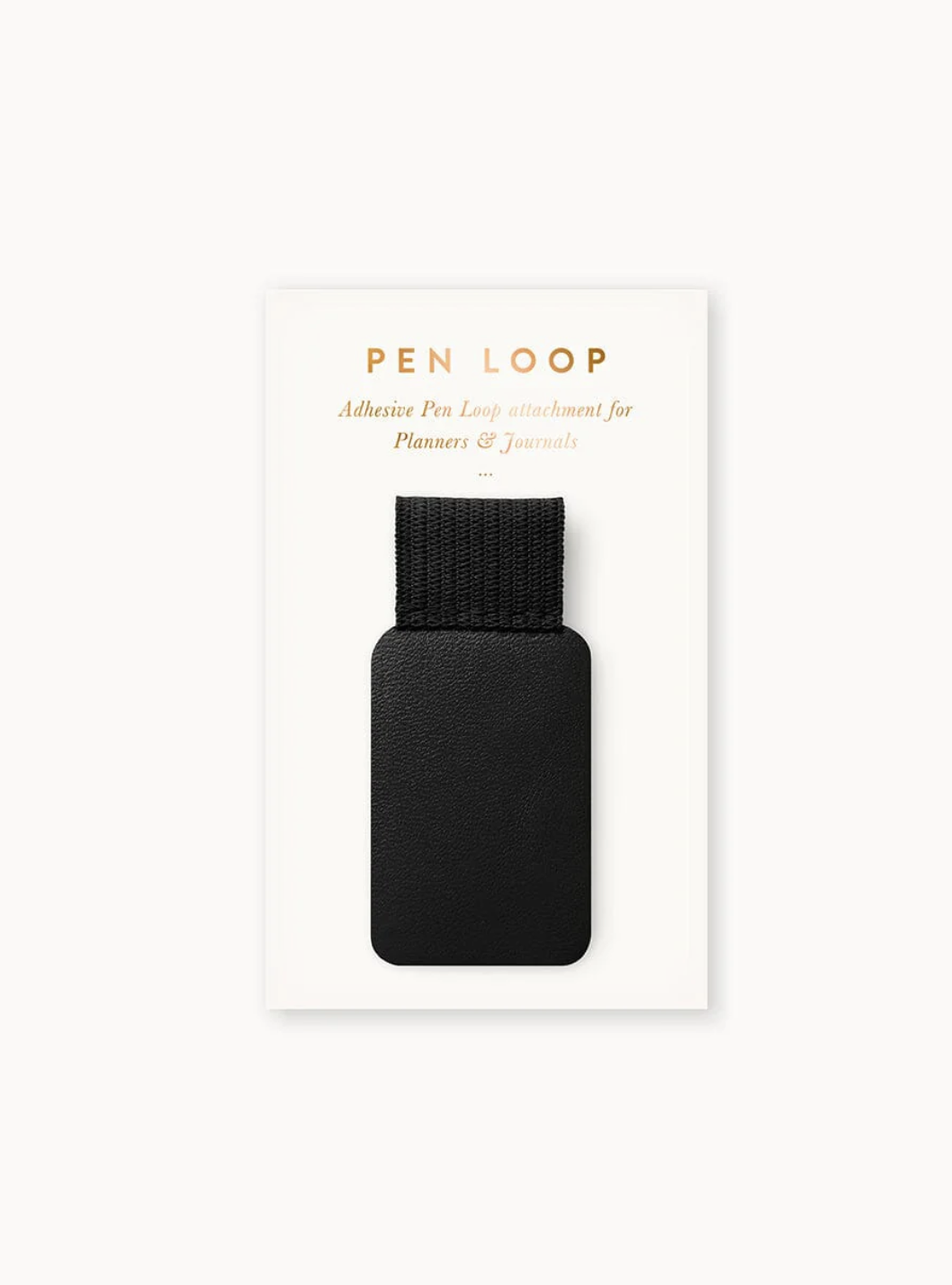 Bespoke Adhesive Rectangle Pen Loop - Black