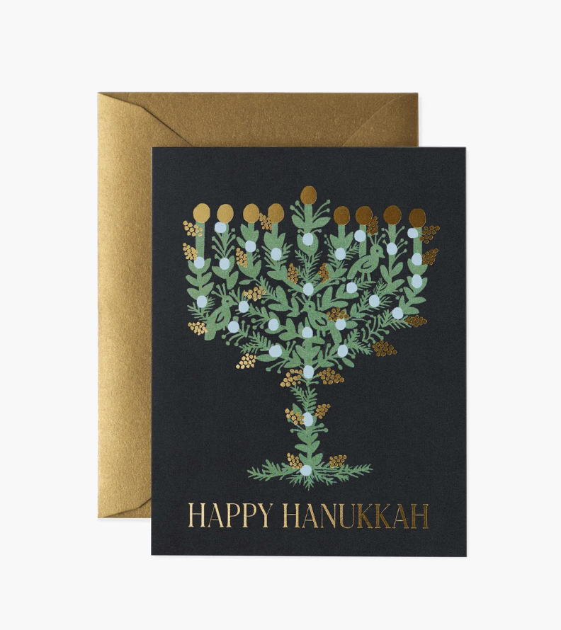 Rifle Paper Co Card - Laurel Menorah
