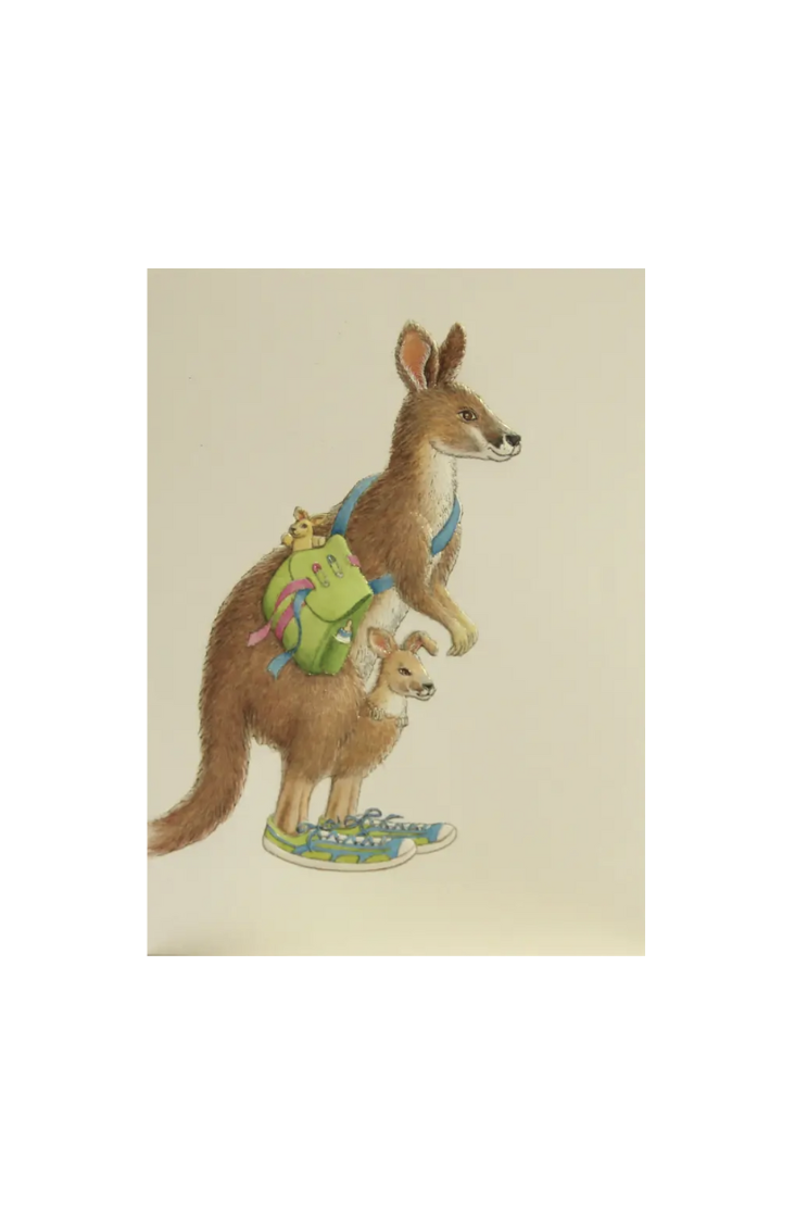 Paula Skene Card - Kangaroo Baby Card