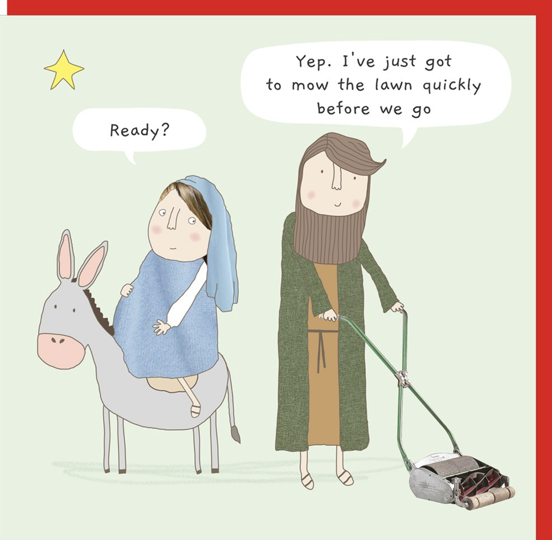 Rosie Made A Thing Card - Mow Lawn