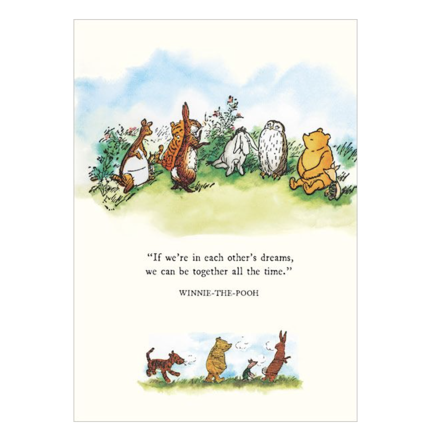Winnie The Pooh Print - Dreams