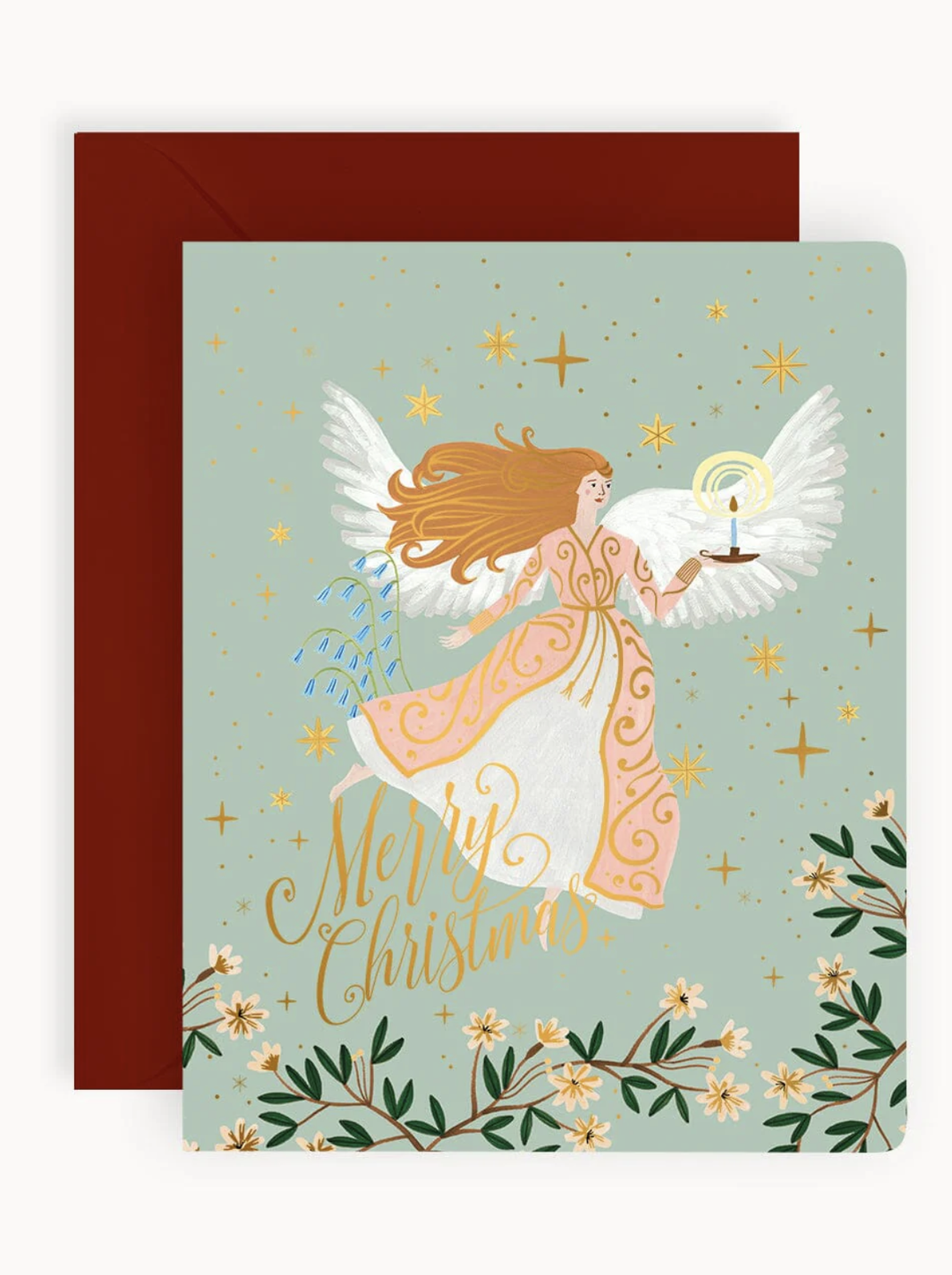 Bespoke Card - Merry Christmas Angel