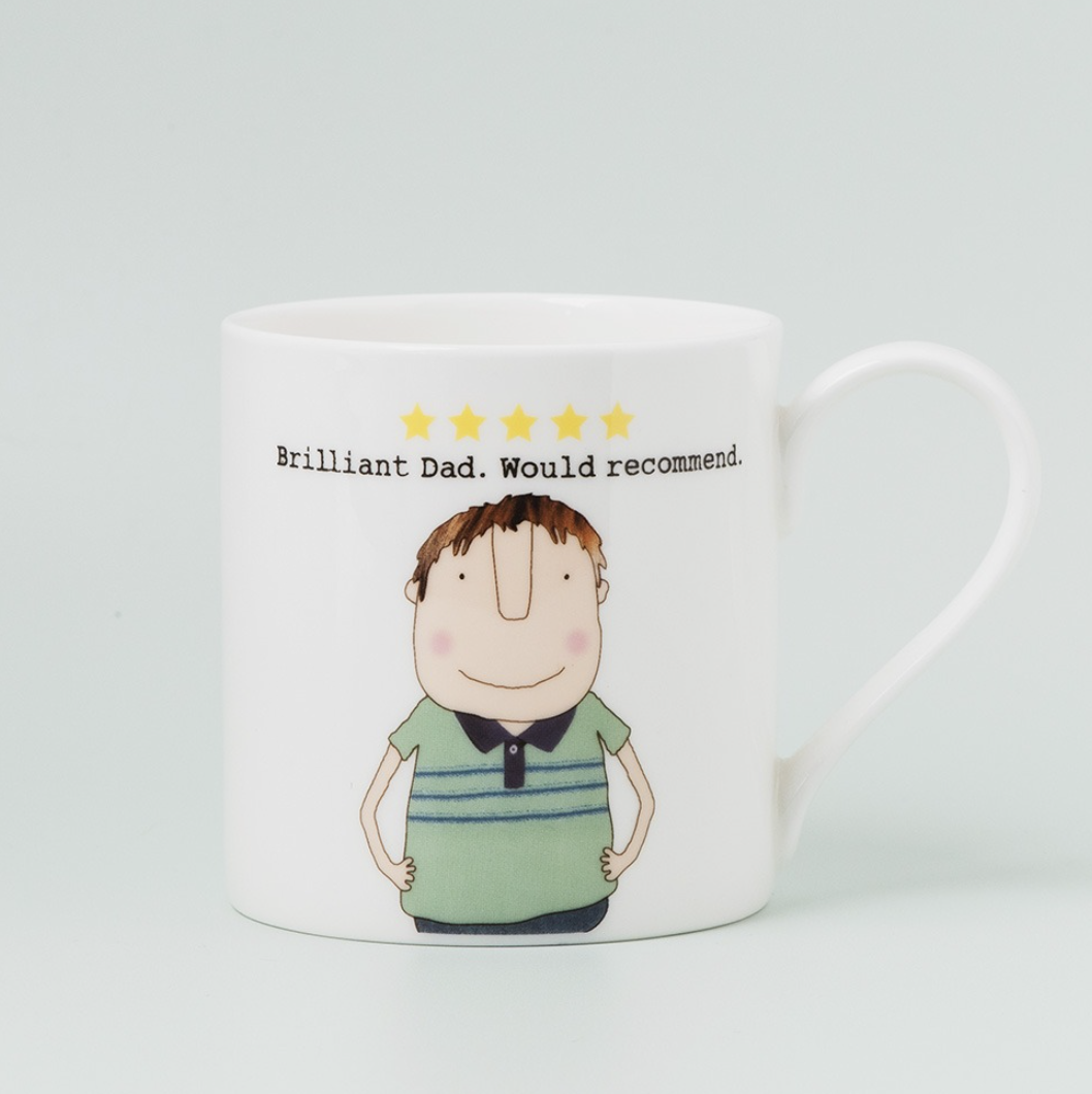 Rosie Made A Thing Bone China Mug - Five Star Dad