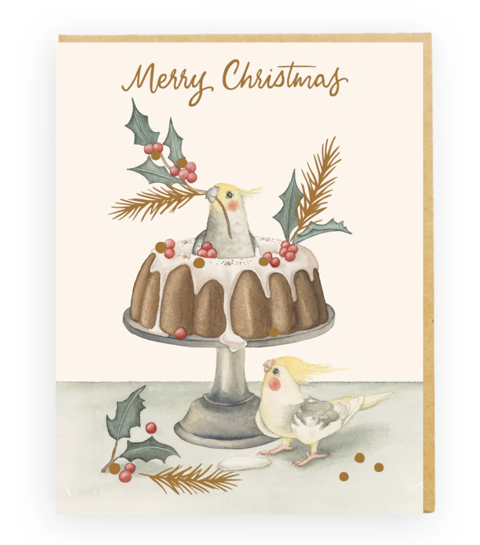 Squirrel Card - Birds 'n' Berries