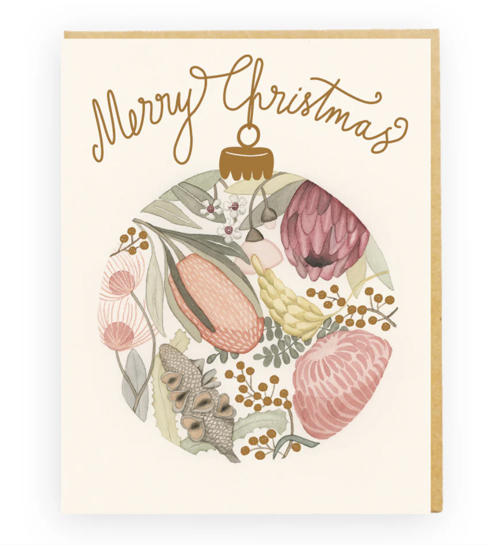 Squirrel Card - Bauble Bloom