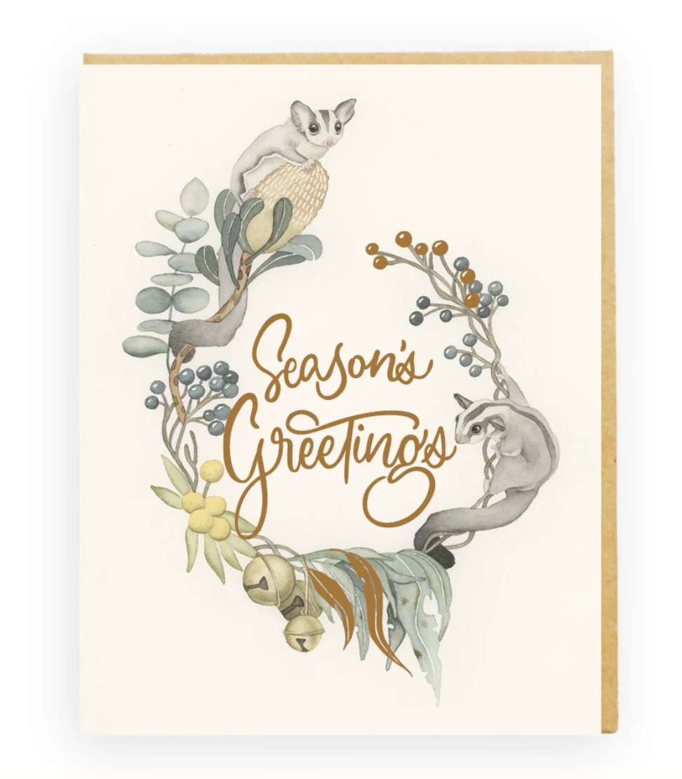 Squirrel Card - Sweet Wreath