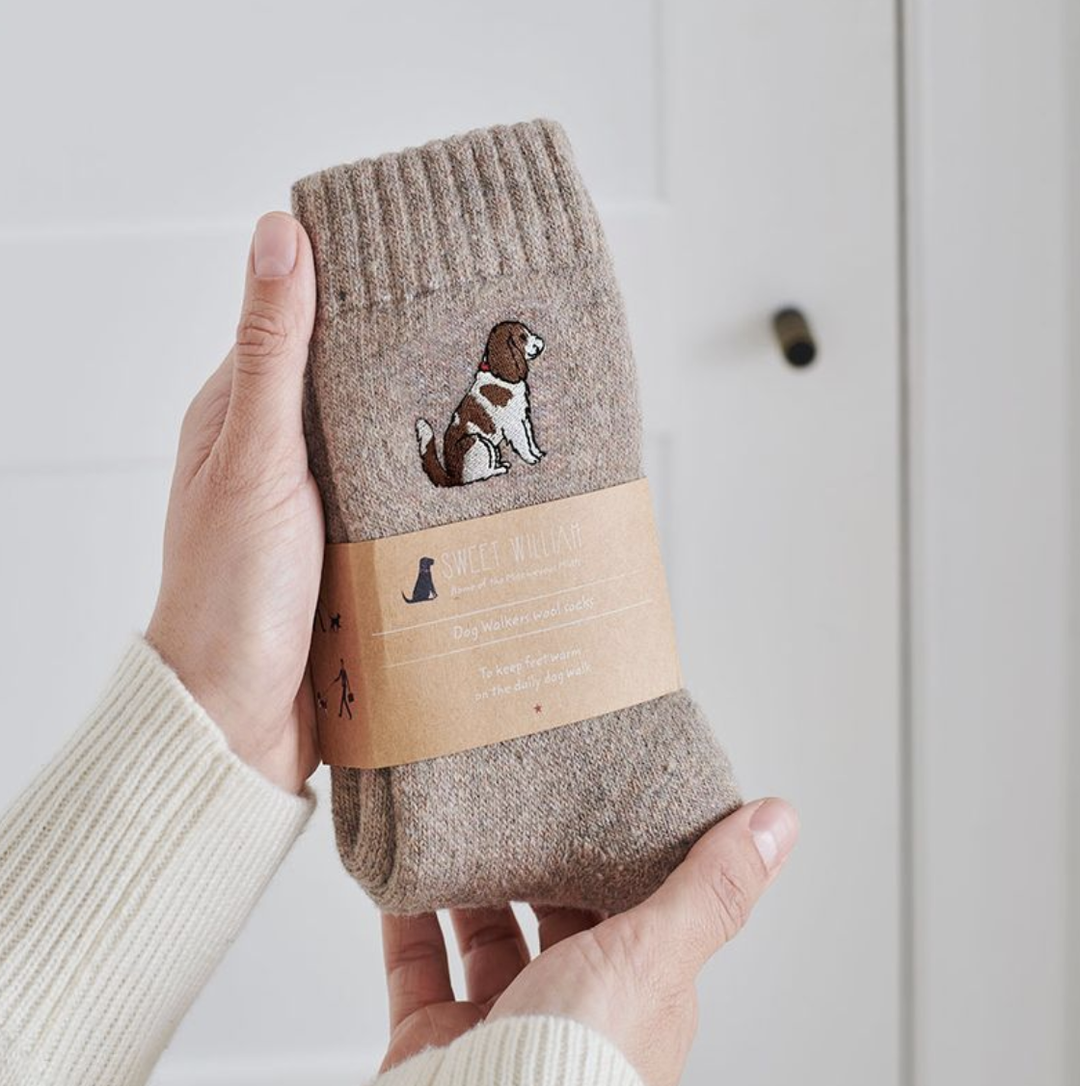 Sweet William Wool Socks - King Charles Cavalier