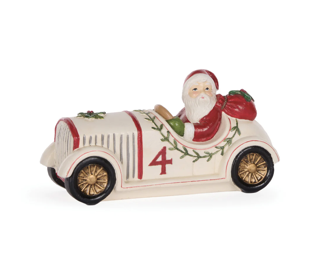 Festive Mistletoe Santa Car