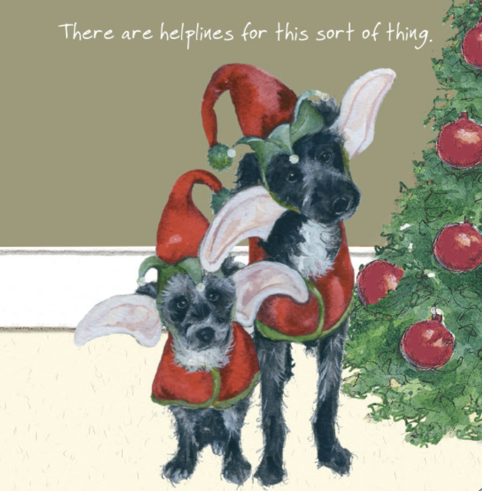 Little Dog Card - Helplines For This Sort Of Thing