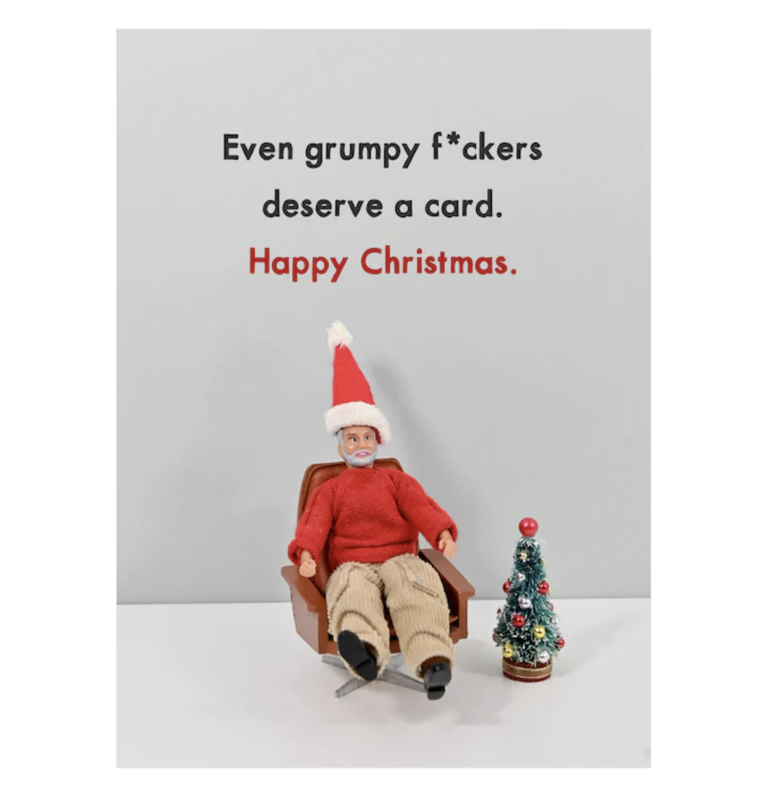 Bold & Bright Card - Grumpy Xmas