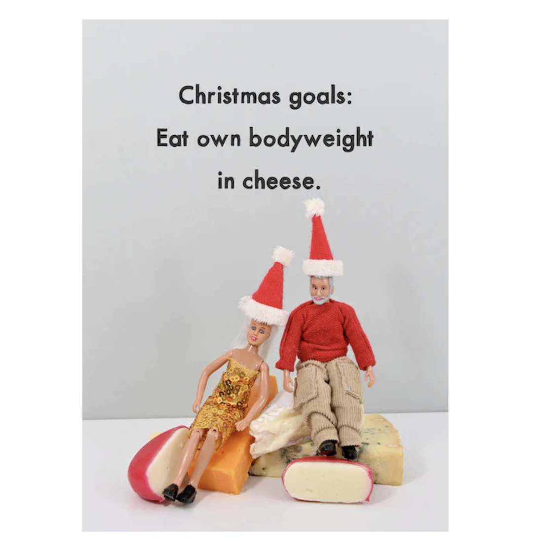 Bold & Bright Card - Festive Cheese