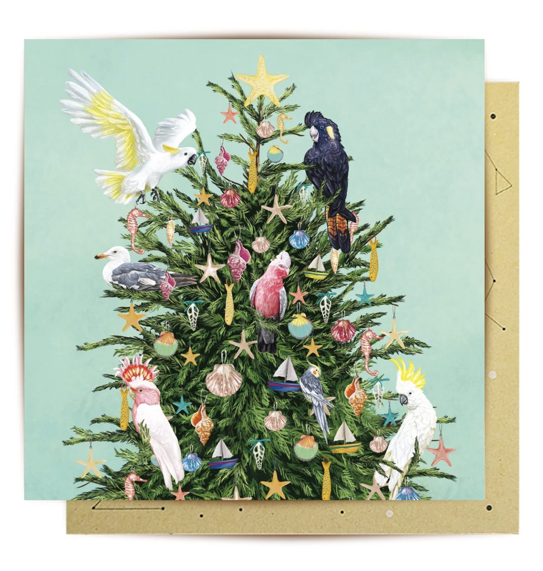 La La Land Christmas Card - Coastal Christmas Tree