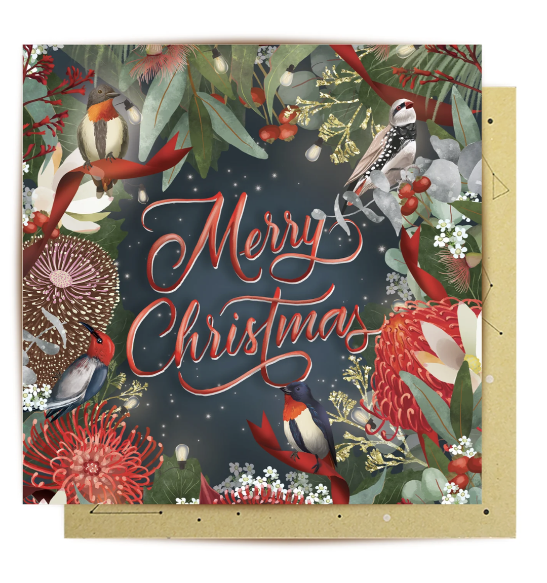 La La Land Christmas Card - Bush Blooms XMAS 1