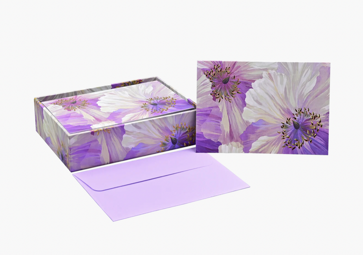 Boxed Everyday Note Cards - Poppies In Bloom