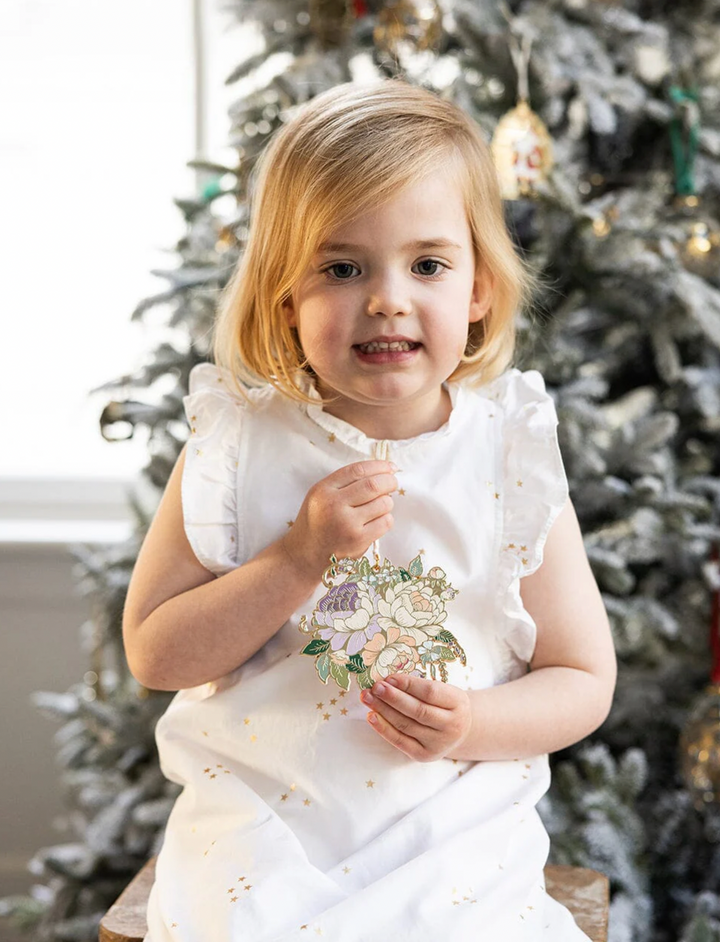 Enamel Christmas Ornament - Flower