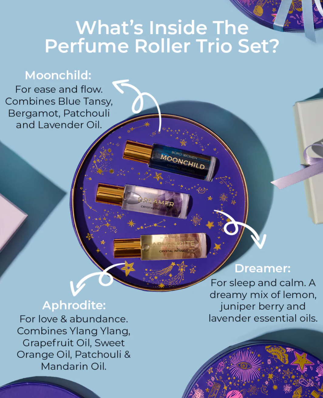 Perfume Roller Trio - Aphrodite, Dreamer, Moonchild