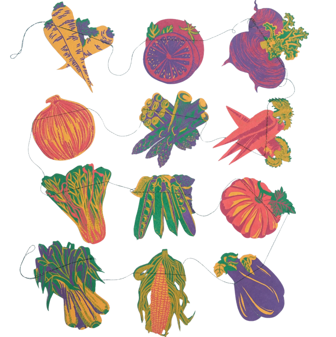 East End Decorative Garland 3m Long -  Vegetable