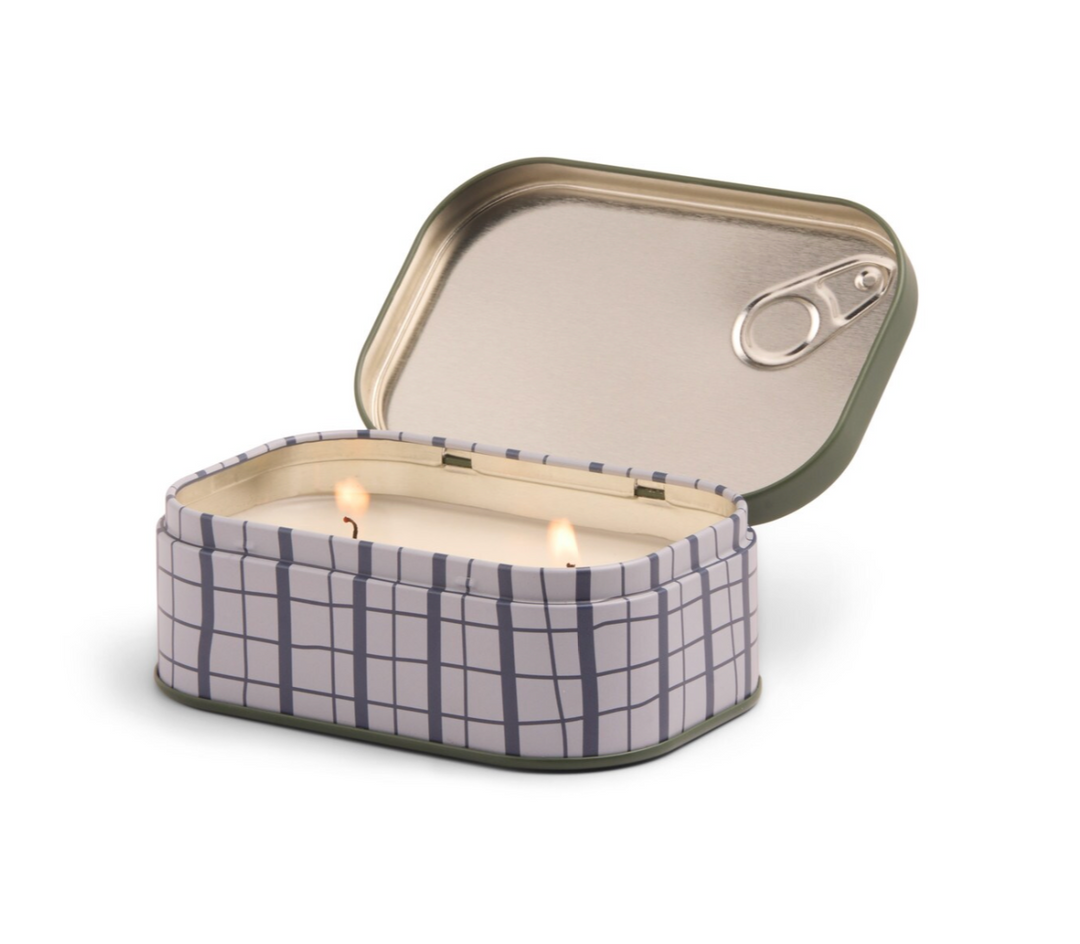 Bistro Printed Tin Candle Baguette -  Fig & Olive