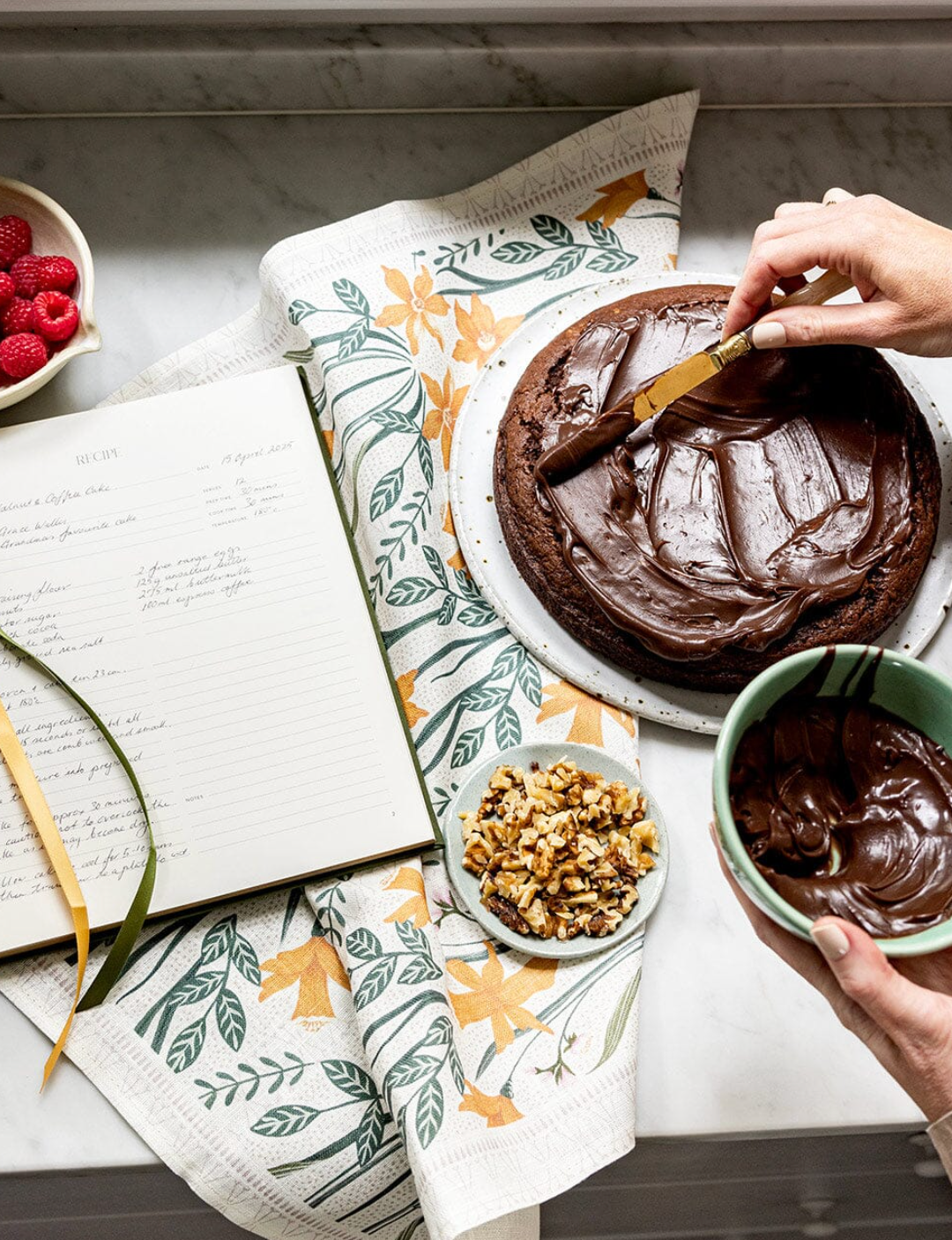 Bespoke Recipe Journal - Basil Green