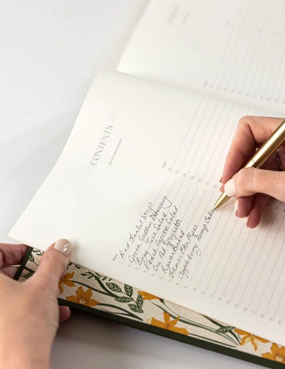 Bespoke Recipe Journal - Basil Green