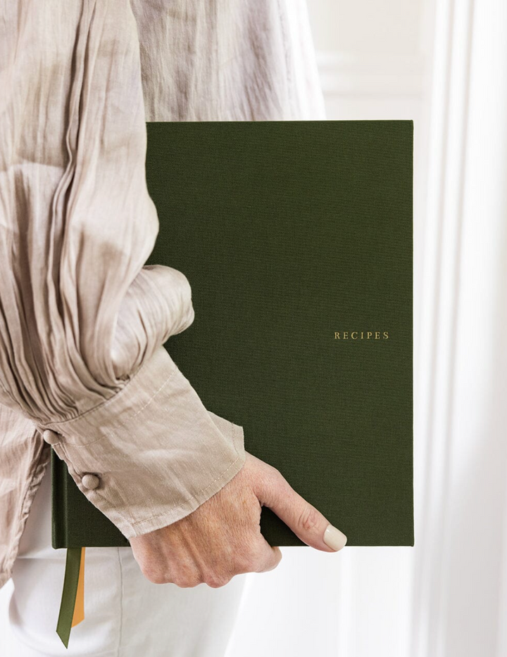 Bespoke Recipe Journal - Basil Green