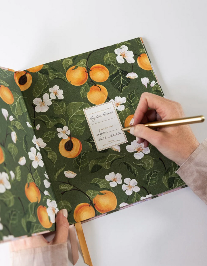 Bespoke Recipe Journal - Peaches