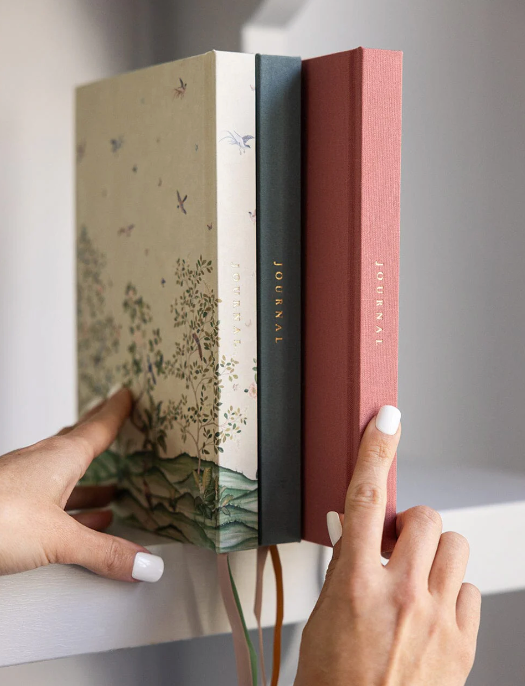 Bespoke Linen Bullet Journal - Tea Rose