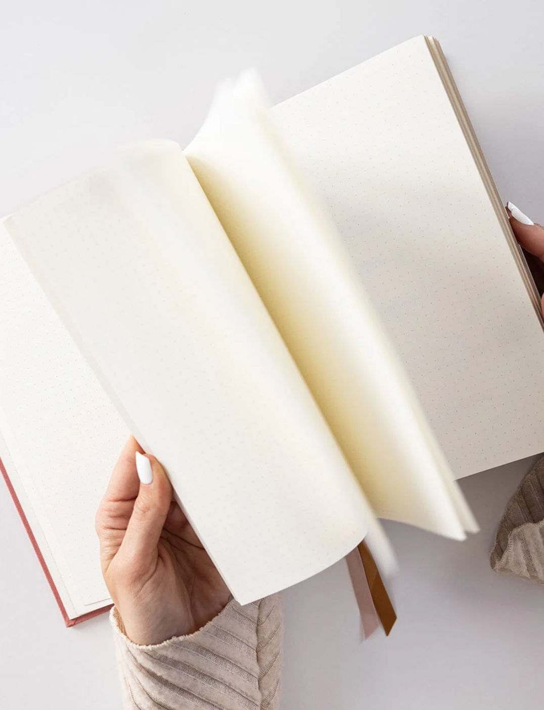 Bespoke Linen Bullet Journal - Tea Rose