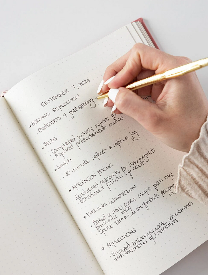 Bespoke Linen Bullet Journal - Tea Rose