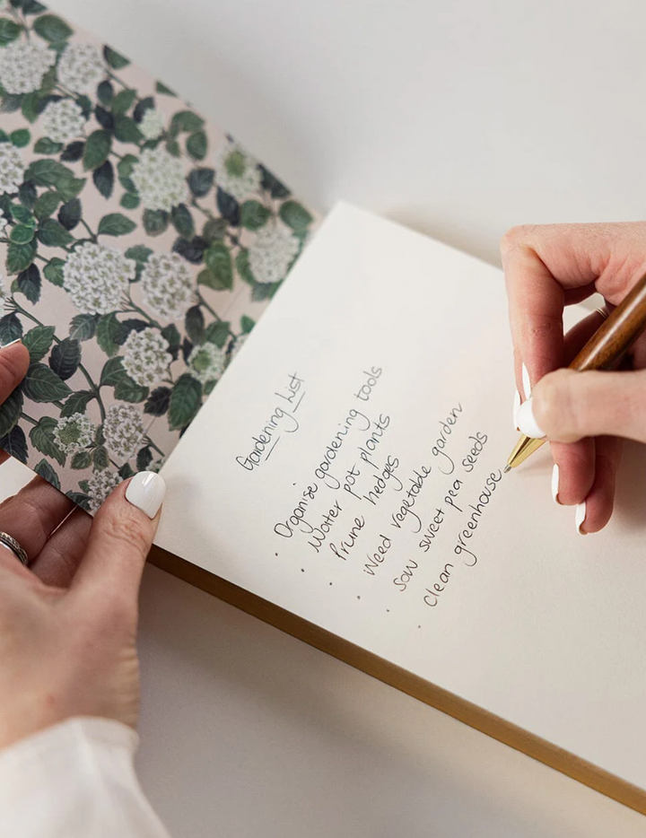 Bespoke Notepad Jotter - Hydrangea