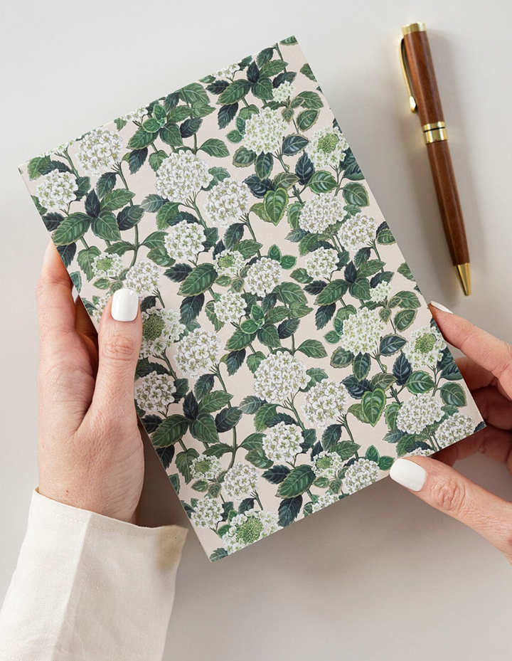 Bespoke Notepad Jotter - Hydrangea
